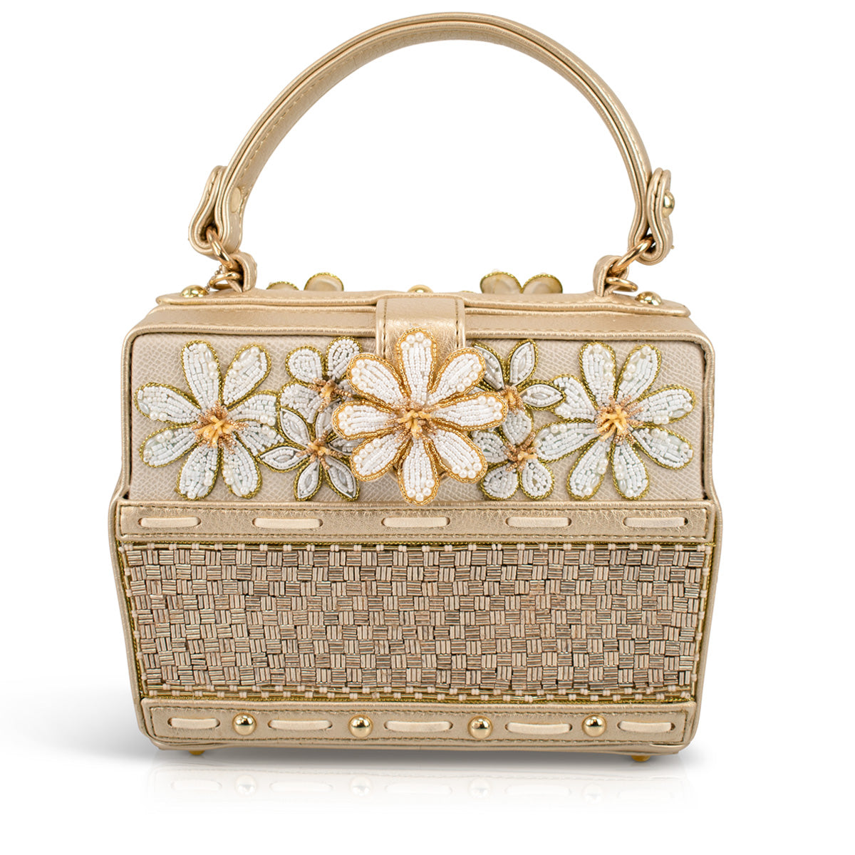 Mary Frances Handbags Mary Frances Basket Of Sunshine Top Handle Handbag