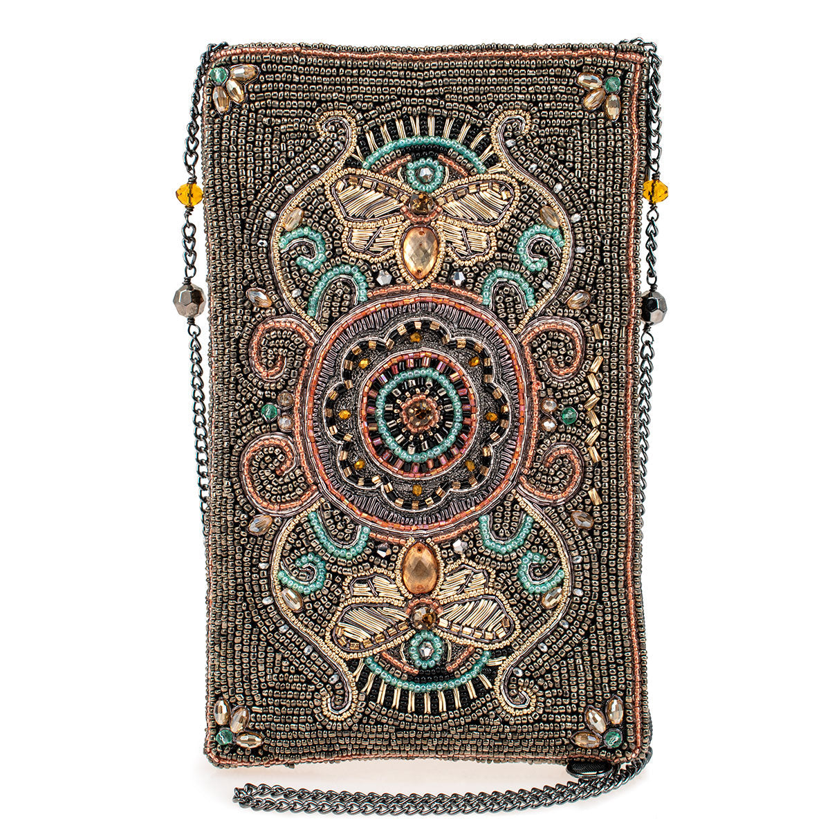 Mary Frances Bee the Best Beaded Crossbody Phone Bag Multi