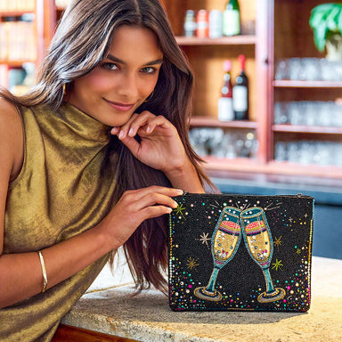 Mary Frances Handbags Mary Frances Cheers to That Crossbody Handbag