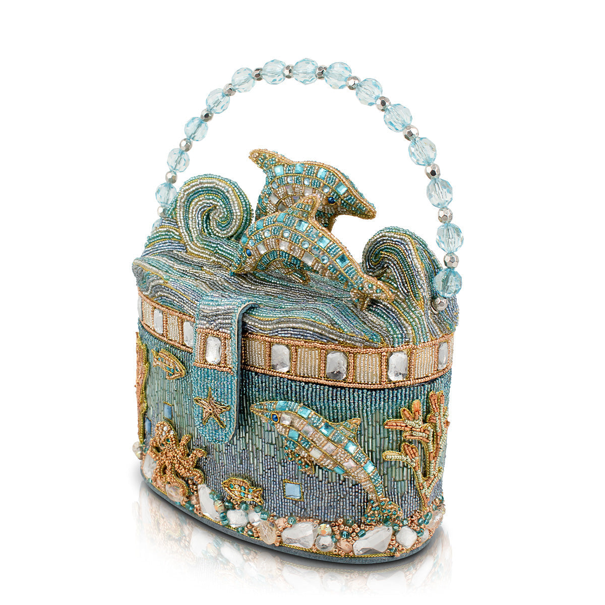 Mary Frances Handbags Mary Frances Crystal Dolphin Top Handle Handbag - Shipping Feb 2026