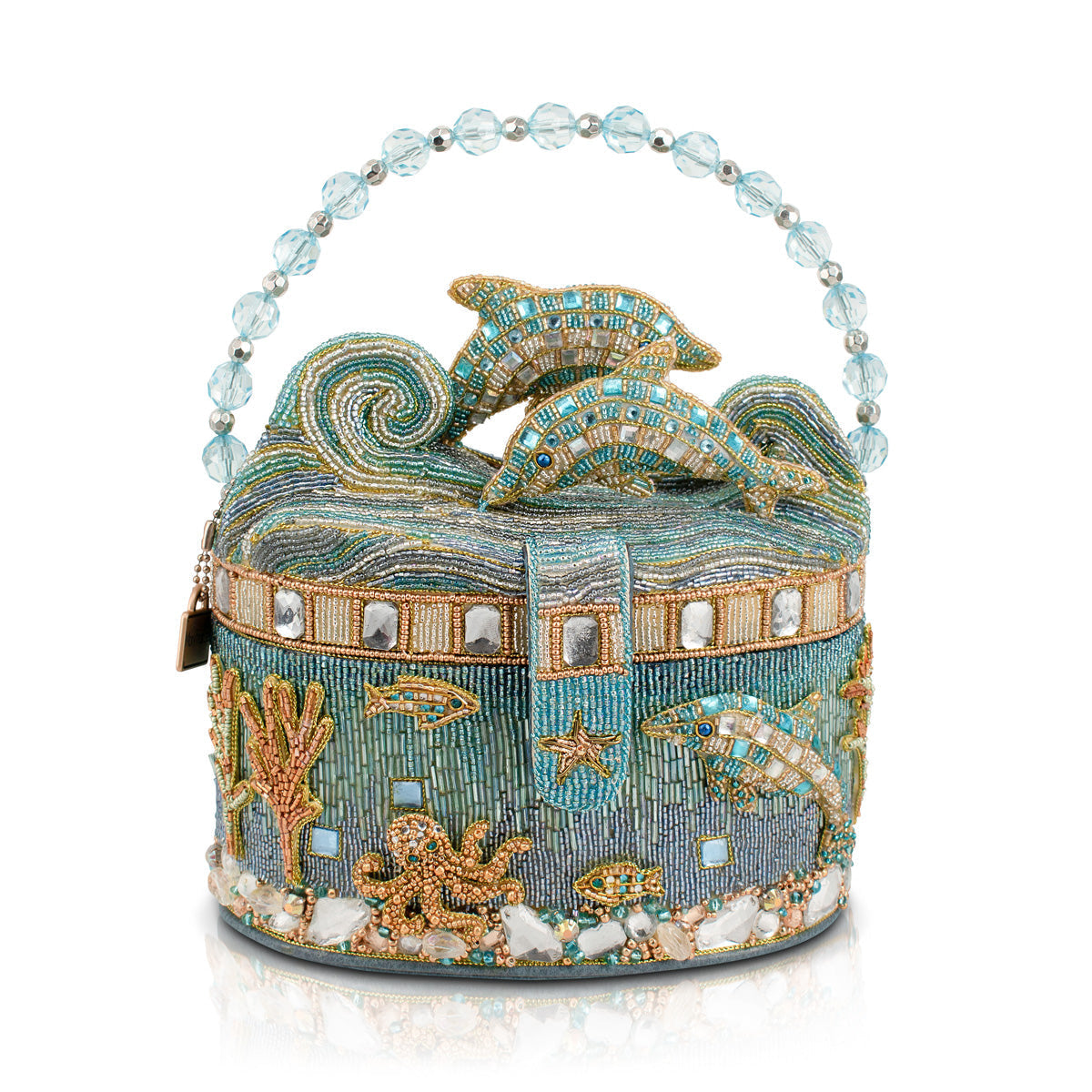 Mary Frances Handbags Mary Frances Crystal Dolphin Top Handle Handbag - Shipping Feb 2026