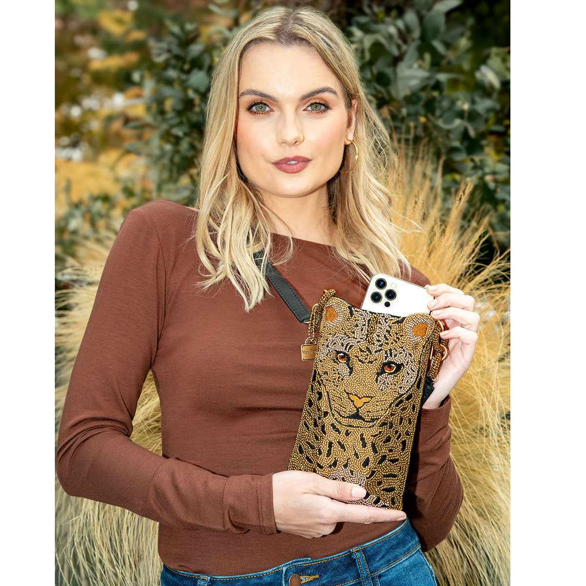 Mary Frances Handbags Mary Frances Gone Wild Crossbody Phone Bag