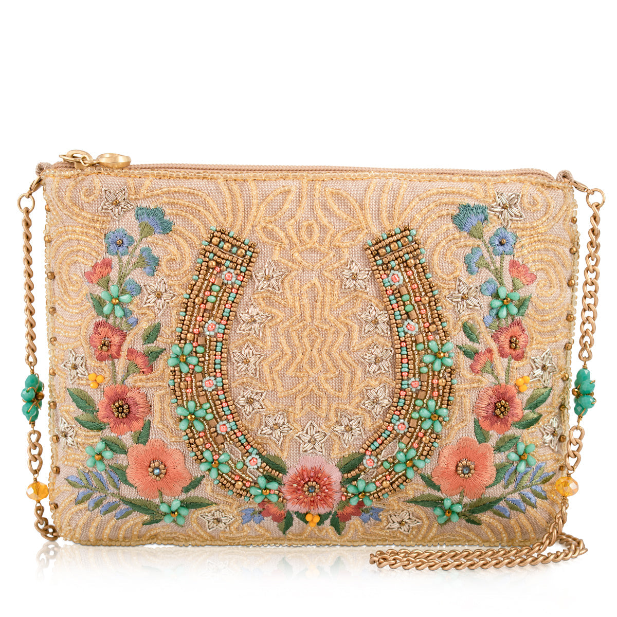 Mary Frances Handbags Mary Frances Iron Luck Mini Crossbody Handbag