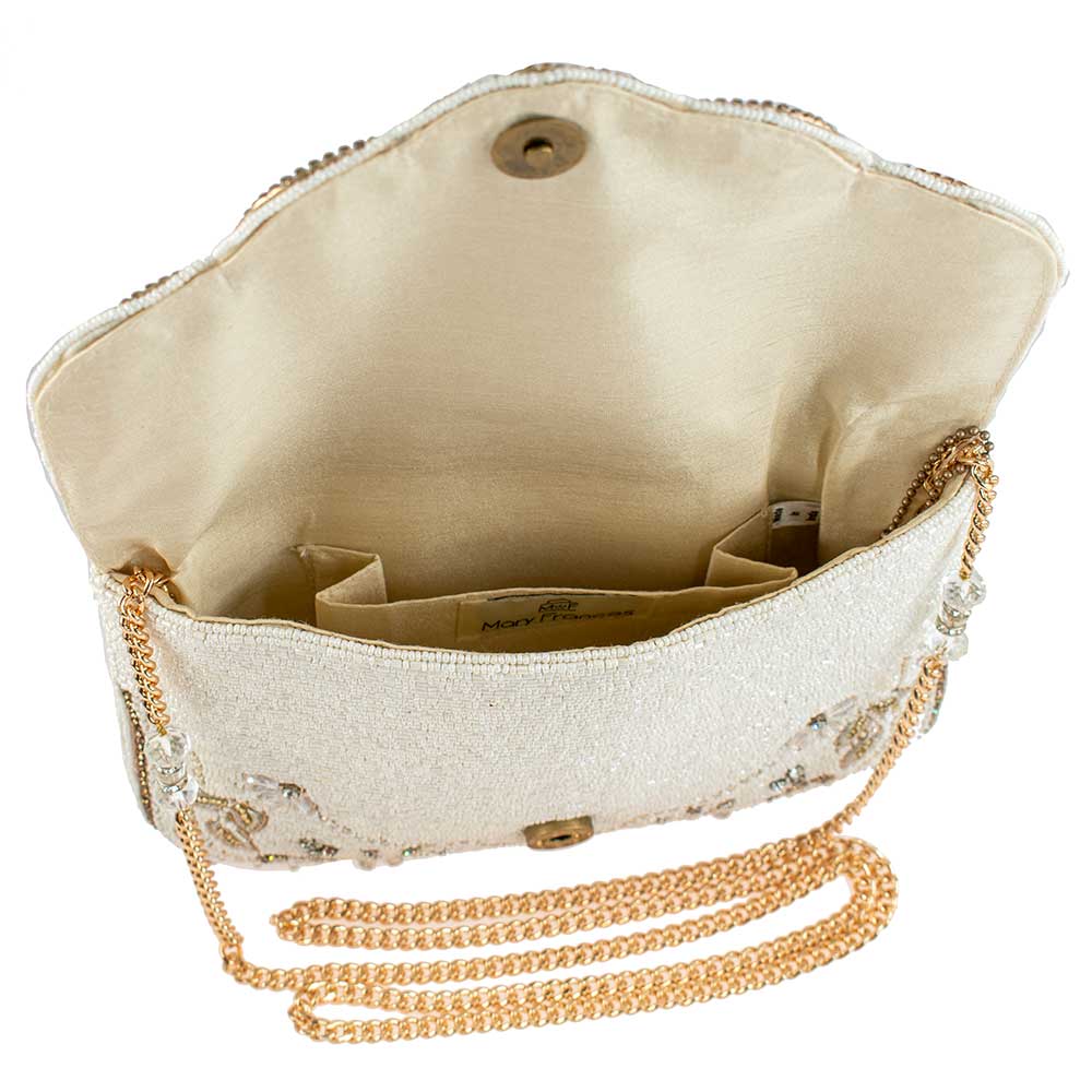 Lavish Beaded Bridal Crossbody Clutch Handbag - Mary Frances – Mary Frances  Accessories