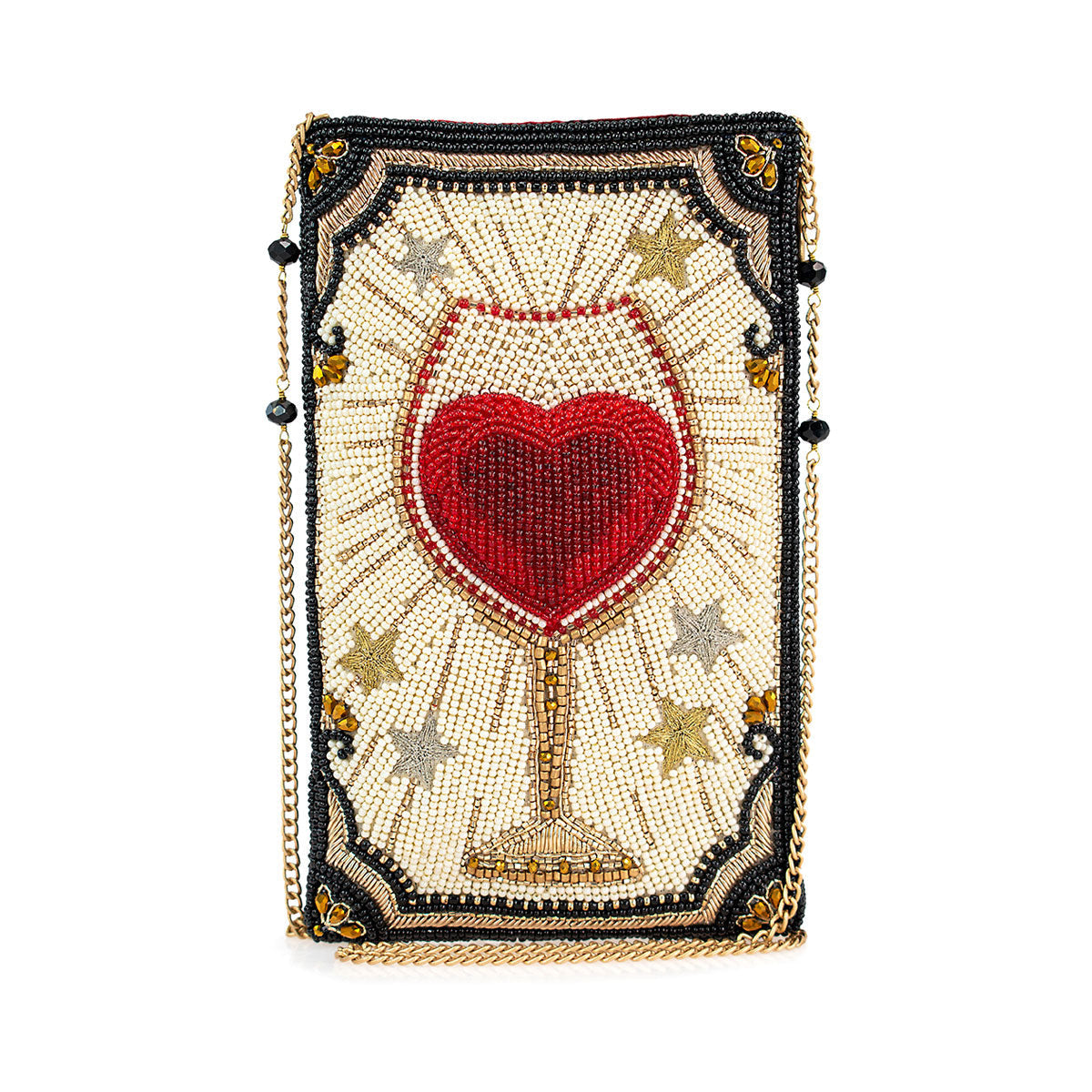 Mary Frances Handbags Mary Frances Live, Love & Wine Crossbody Phone Bag