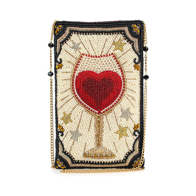 Mary Frances Handbags Mary Frances Live, Love & Wine Crossbody Phone Bag