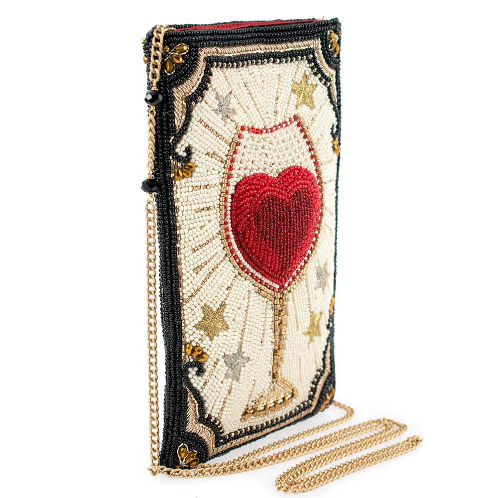 Mary Frances Handbags Mary Frances Live, Love & Wine Crossbody Phone Bag
