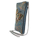 Mary Frances Handbags Mary Frances Mariposa Beaded Butterfly Crossbody Phone Bag, Blue