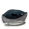 Mary Frances Handbags Mary Frances Night Light, Pewter Mini Crossbody Handbag