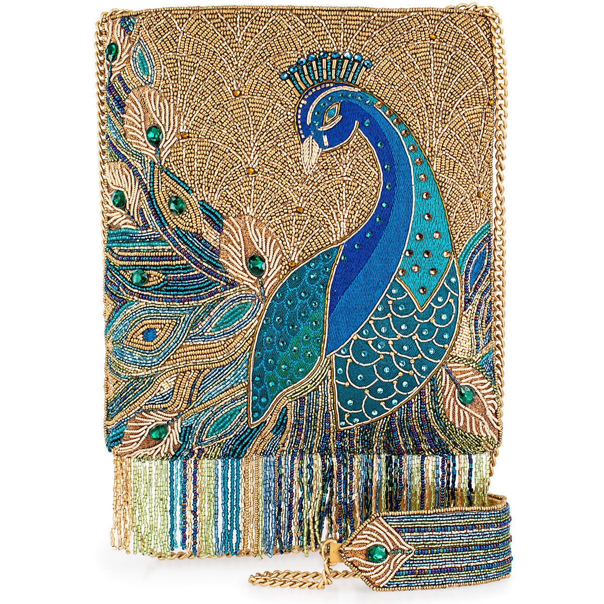 Mary Frances Handbags Mary Frances Peacock Feathers Crossbody Handbag