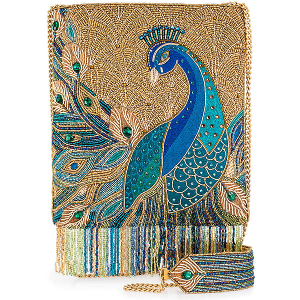 Mary Frances Handbags Mary Frances Peacock Feathers Crossbody Handbag