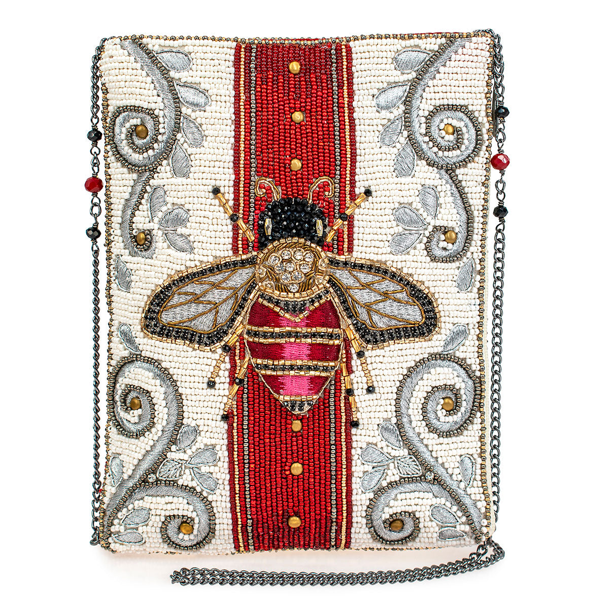 Mary Frances Handbags Mary Frances Royal Bee Mini Beaded Crossbody Handbag, Multi