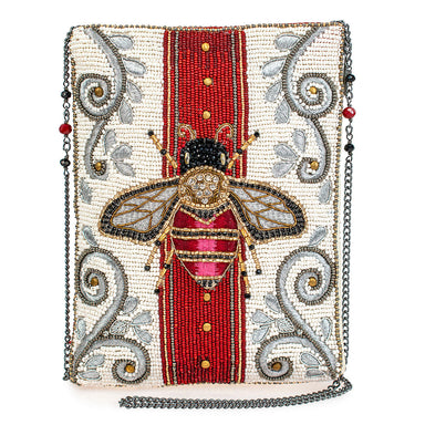 Mary Frances Handbags Mary Frances Royal Bee Mini Beaded Crossbody Handbag, Multi