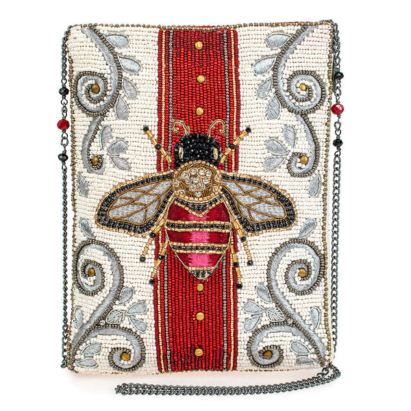 Mary Frances Handbags Mary Frances Royal Bee Mini Beaded Crossbody Handbag, Multi