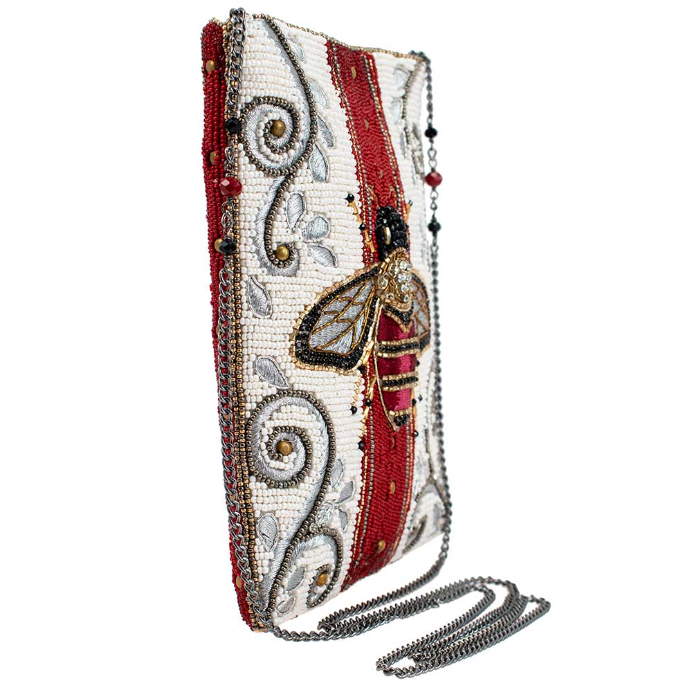 Mary Frances Handbags Mary Frances Royal Bee Mini Beaded Crossbody Handbag, Multi