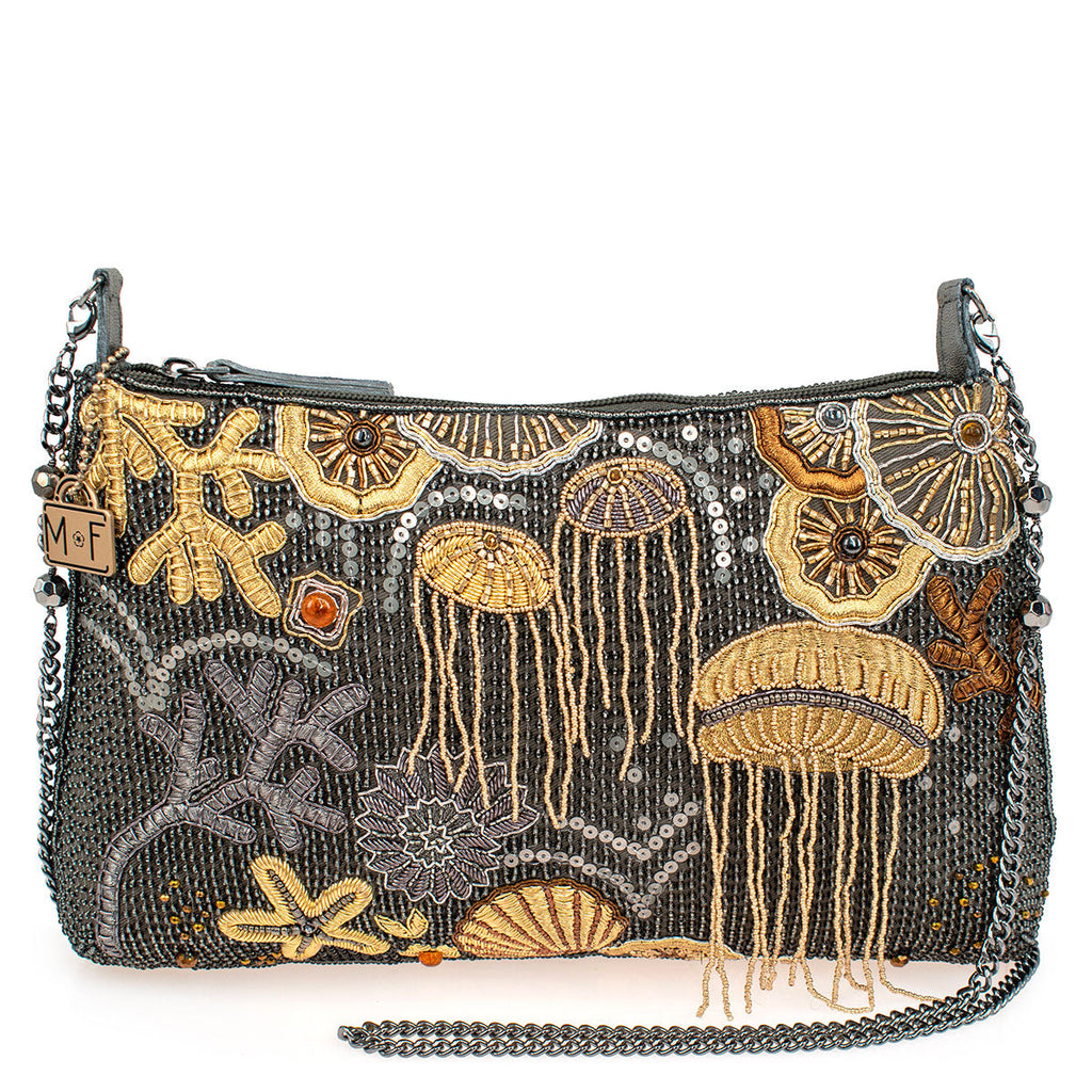 Mary Frances Sea of Wonder Beaded Crossbody Handbag Multi