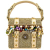 Mary Frances Handbags Mary Frances Secret Treasure Top Handle Treasure Chest Handbag, Gold