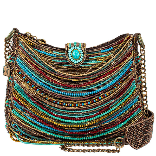 Women's Beaded Shoulder Bag