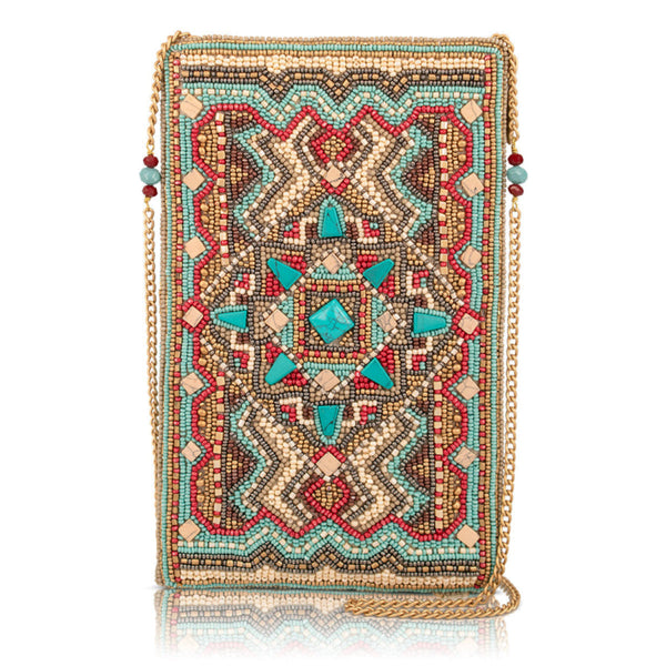 Mary Frances Handbags Mary Frances Turquoise Trail Crossbody Phone Bag