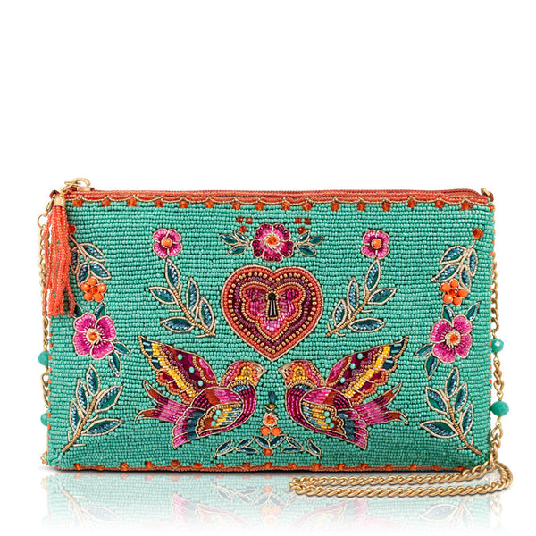 Mary Frances Handbags Mary Frances Two In Love Mini Crossbody Handbag