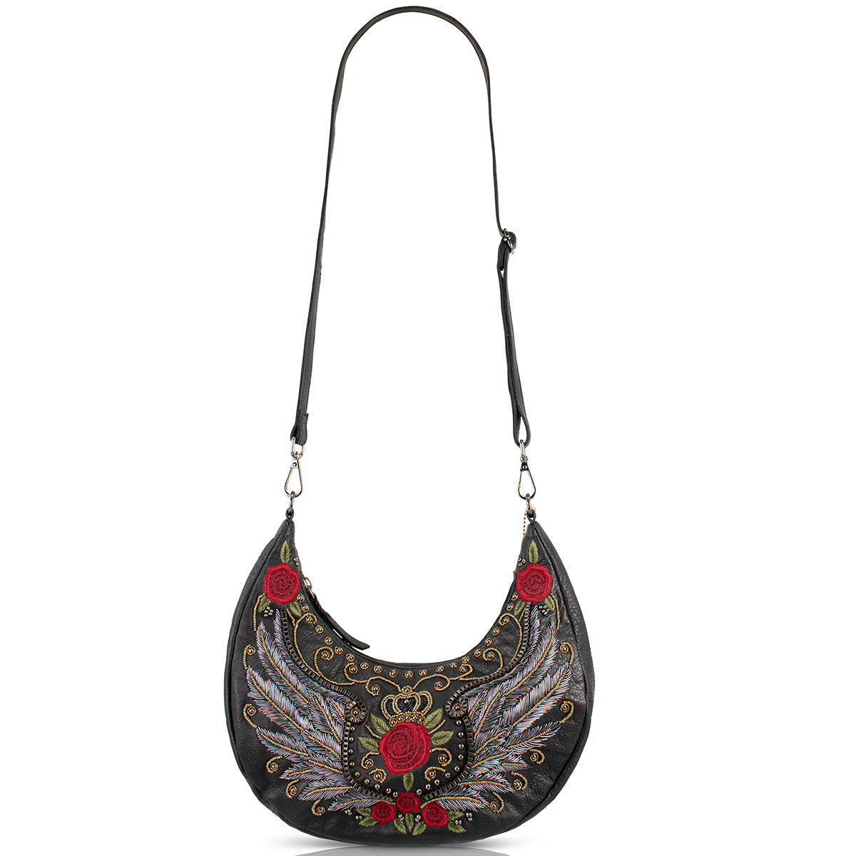 Mary Frances Handbags Mary Frances Wings and Roses Shoulder Handbag