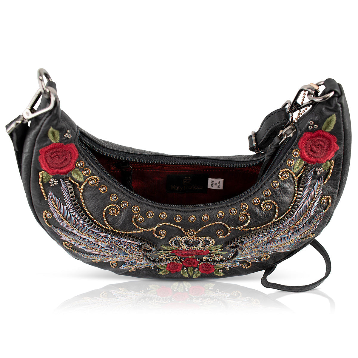 Mary Frances Handbags Mary Frances Wings and Roses Shoulder Handbag