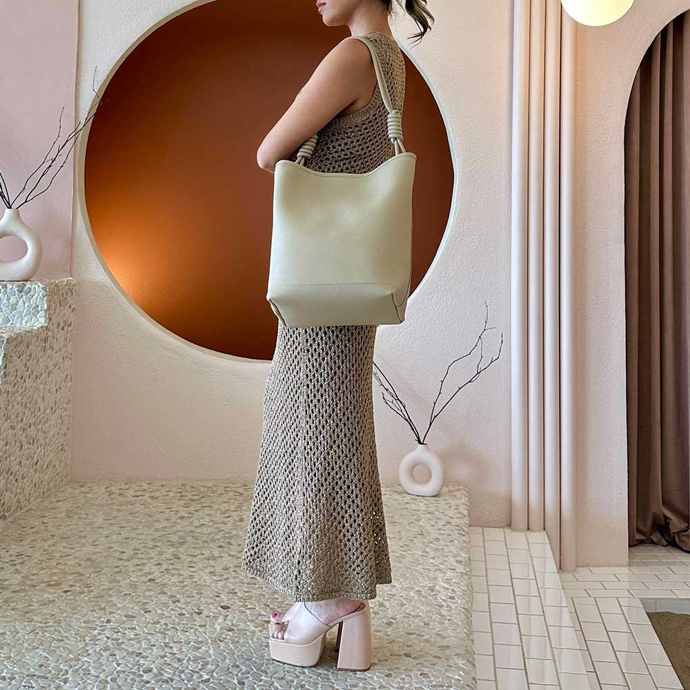 Melie Bianco Handbags Adeline Canvas Tan