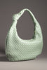 Melie Bianco Handbags Katherine Woven Satchel Mint - CLOSEOUT
