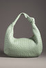 Melie Bianco Handbags Katherine Woven Satchel Mint - CLOSEOUT