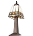 Meyda Lighting Lighting 10" High Diamond Band Mission Mini Lamp