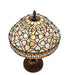 Meyda Lighting Lighting 10" High Jeweled Quatrefoil Accent Lamp