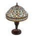 Meyda Lighting Lighting 10" High Jeweled Quatrefoil Accent Lamp