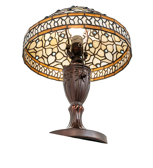 Meyda Lighting Lighting 10" High Jeweled Quatrefoil Accent Lamp