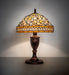 Meyda Lighting Lighting 10" High Jeweled Quatrefoil Accent Lamp