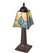 Meyda Lighting Lighting 10" High Mackintosh Leaf Mini Lamp