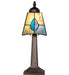 Meyda Lighting Lighting 10" High Mackintosh Leaf Mini Lamp