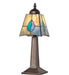 Meyda Lighting Lighting 10" High Mackintosh Leaf Mini Lamp