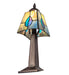 Meyda Lighting Lighting 10" High Mackintosh Leaf Mini Lamp