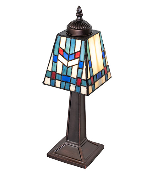 Meyda Lighting Lighting 10" High Prairie Wheat Mission Mini Lamp