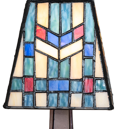 Meyda Lighting Lighting 10" High Prairie Wheat Mission Mini Lamp