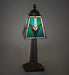 Meyda Lighting Lighting 10" High Valencia Mission Mini Lamp