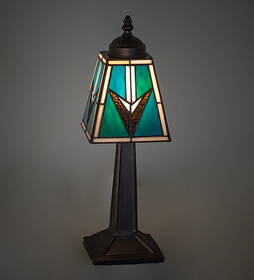 Meyda Lighting Lighting 10" High Valencia Mission Mini Lamp