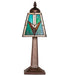 Meyda Lighting Lighting 10" High Valencia Mission Mini Lamp