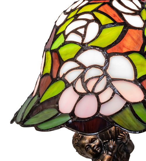 Meyda Lighting Lighting 12" High Begonia Cherub Accent Lamp