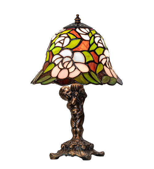 Meyda Lighting Lighting 12" High Begonia Cherub Accent Lamp