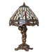 Meyda Lighting Lighting 12" High Tiffany Hanging Head Dragonfly Cherub Accent Lamp