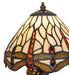Meyda Lighting Lighting 12" High Tiffany Hanging Head Dragonfly Cherub Accent Lamp