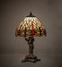Meyda Lighting Lighting 12" High Tiffany Hanging Head Dragonfly Cherub Accent Lamp