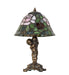 Meyda Lighting Lighting 12" High Tiffany Rosebush Cherub Accent Lamp