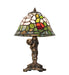 Meyda Lighting Lighting 12" High Tiffany Rosebush Cherub Accent Lamp